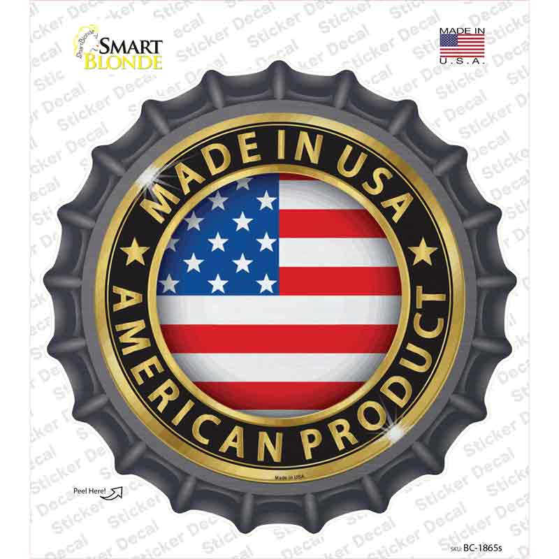American Product Novelty Bottle Cap Sticker Decal