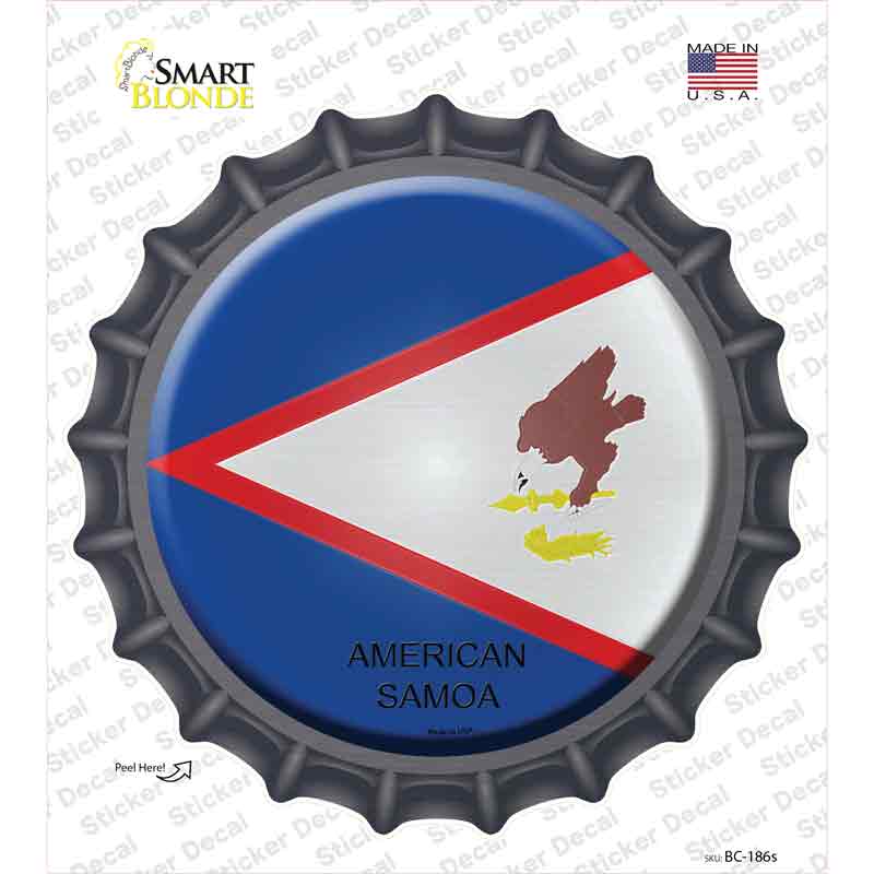 American Samoa Country Novelty Bottle Cap Sticker Decal