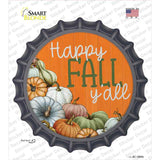 Happy Fall Yall Pumpkins Novelty Bottle Cap Sticker Decal