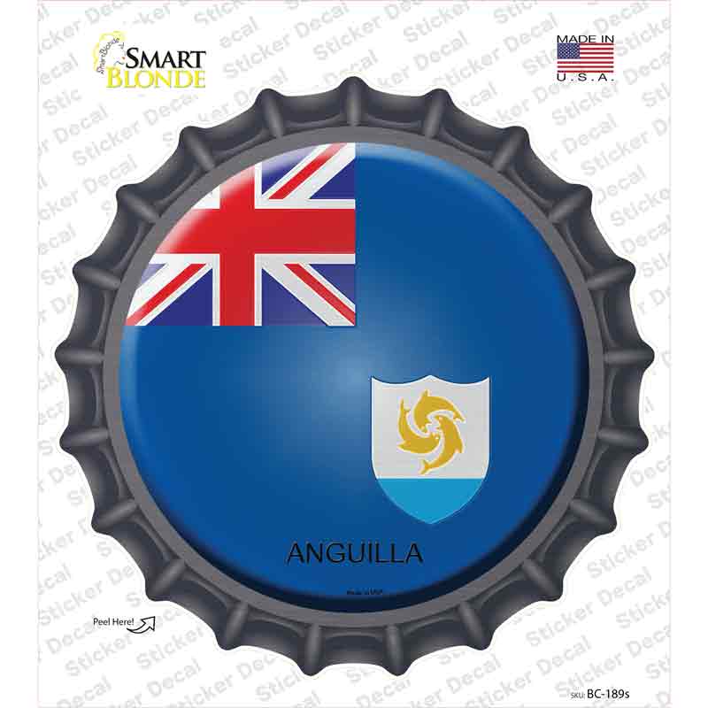 Anguilla Country Novelty Bottle Cap Sticker Decal