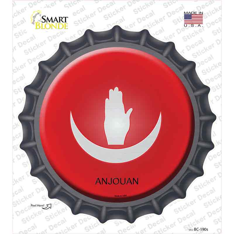 Anjouan Country Novelty Bottle Cap Sticker Decal