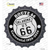 Oklahoma Route 66 Centennial Novelty Bottle Cap Sticker Decal