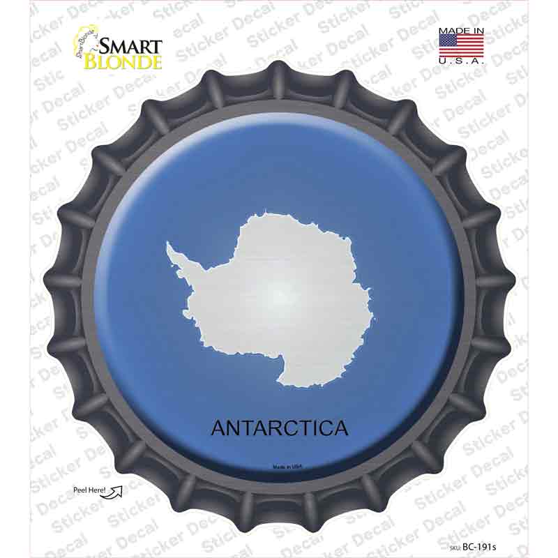 Antarctica Country Novelty Bottle Cap Sticker Decal