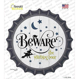 Beware The Witch Hour Novelty Bottle Cap Sticker Decal