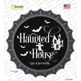 Haunted House Novelty Bottle Cap Sticker Decal