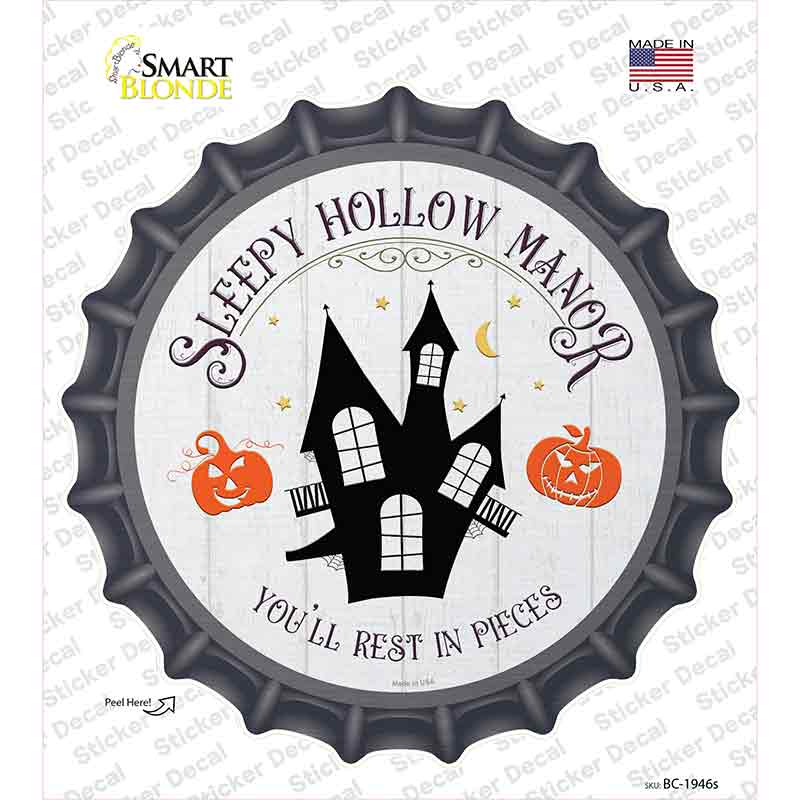 Sleepy Hollow Manor Novelty Bottle Cap Sticker Decal