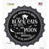 The Moon Whispers Tis Near Halloween Novelty Bottle Cap Sticker Decal