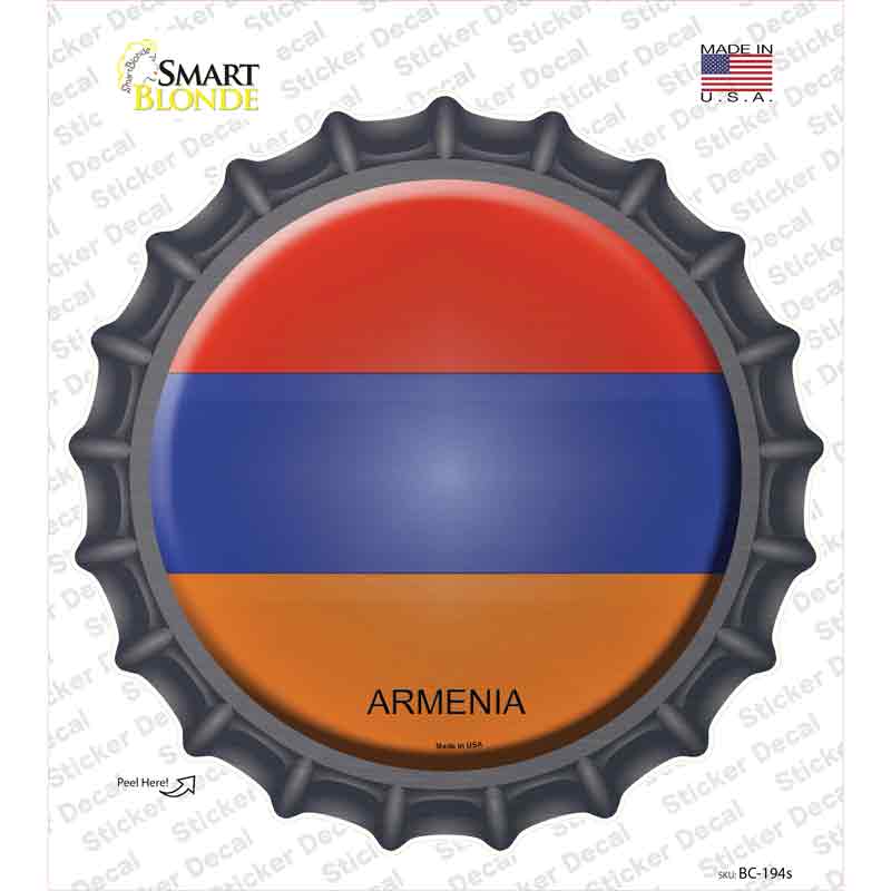 Armenia Novelty Bottle Cap Sticker Decal