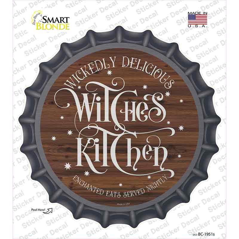 Witches Kitchen Novelty Bottle Cap Sticker Decal