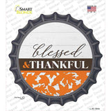 Blessed and Thankful Novelty Bottle Cap Sticker Decal