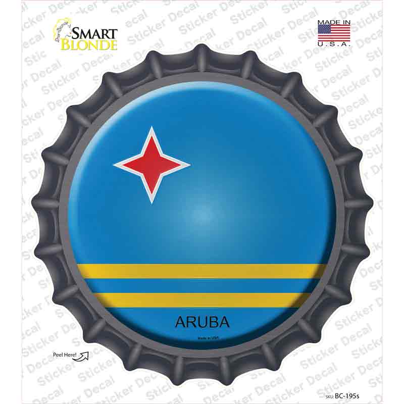 Aruba Novelty Bottle Cap Sticker Decal