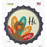 Turkey Says Hi Novelty Bottle Cap Sticker Decal