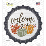 Fall Pumpkins Welcome Novelty Bottle Cap Sticker Decal