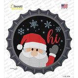 Santa Says Hi Novelty Bottle Cap Sticker Decal