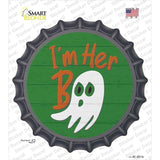 Im Her Boo Green Novelty Bottle Cap Sticker Decal