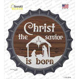 Christ The Savior is Born Novelty Bottle Cap Sticker Decal