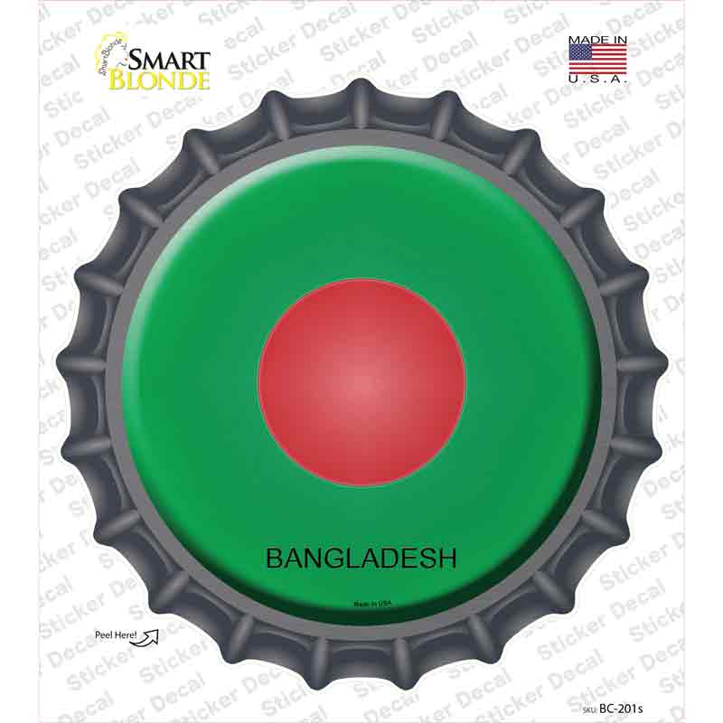 Bangladesh Country Novelty Bottle Cap Sticker Decal
