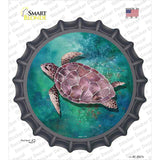 Sea Turtle Aqua Novelty Bottle Cap Sticker Decal