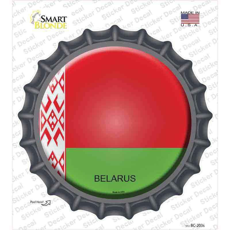Belarus Country Novelty Bottle Cap Sticker Decal