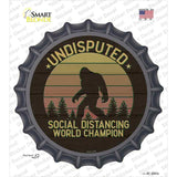 Undisputed Bigfoot Novelty Bottle Cap Sticker Decal