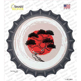 Bonsai & Rising Sun Novelty Bottle Cap Sticker Decal BC-2067s