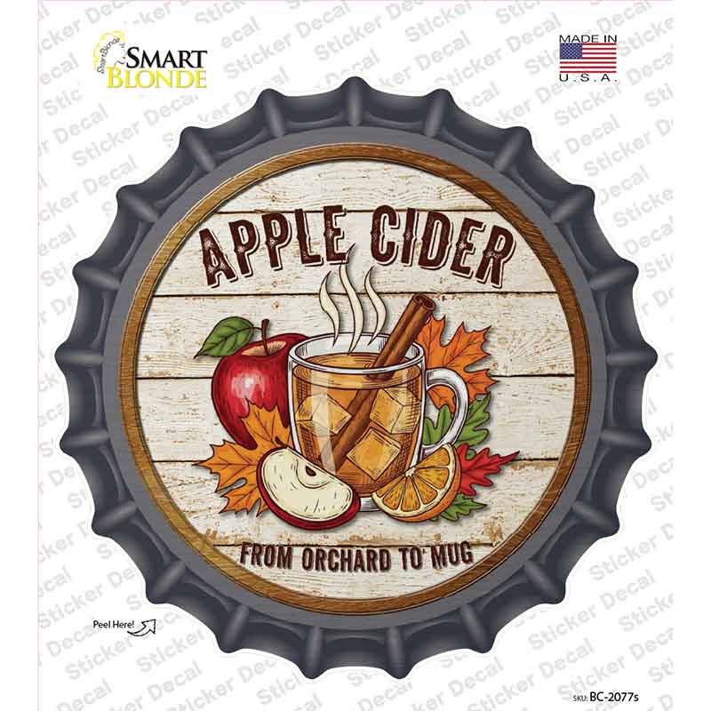 Apple Cider Novelty Bottle Cap Sticker Decal BC-2077s