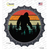 Bigfoot Silhouette Sunset Novelty Bottle Cap Sticker Decal BC-2080s