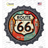 Retro Route 66 Novelty Bottle Cap Sticker Decal BC-2085s