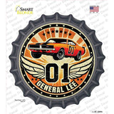 01 General Lee Novelty Bottle Cap Sticker Decal BC-2089s