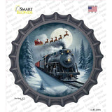 Santa Over the Polar Express Novelty Bottle Cap Sticker Decal BC-2101s
