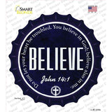 Believe Bible Verse Novelty Bottle Cap Sticker Decal BC-2103s