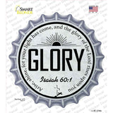 Glory Bible Verse Novelty Bottle Cap Sticker Decal BC-2106s