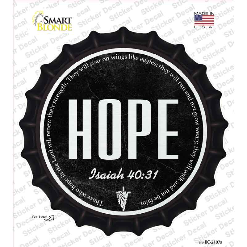 Hope Bible Verse Novelty Bottle Cap Sticker Decal BC-2107s