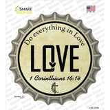 Love Bible Verse Novelty Bottle Cap Sticker Decal BC-2109s