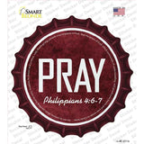 Pray Bible Verse Novelty Bottle Cap Sticker Decal BC-2111s