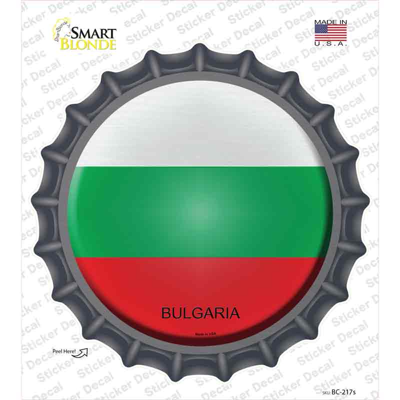 Bulgaria Country Novelty Bottle Cap Sticker Decal