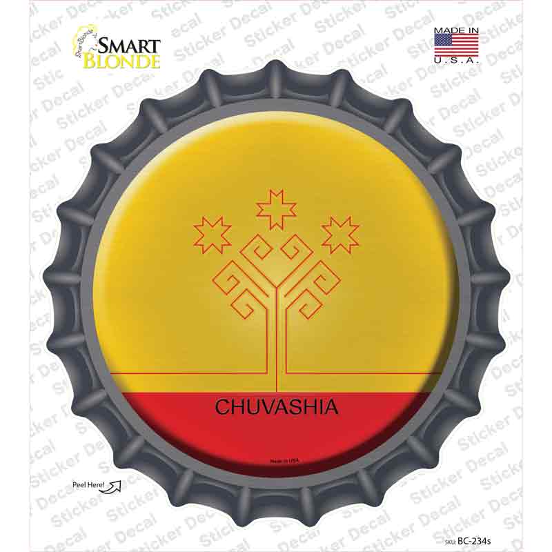 Chuvashia Country Novelty Bottle Cap Sticker Decal