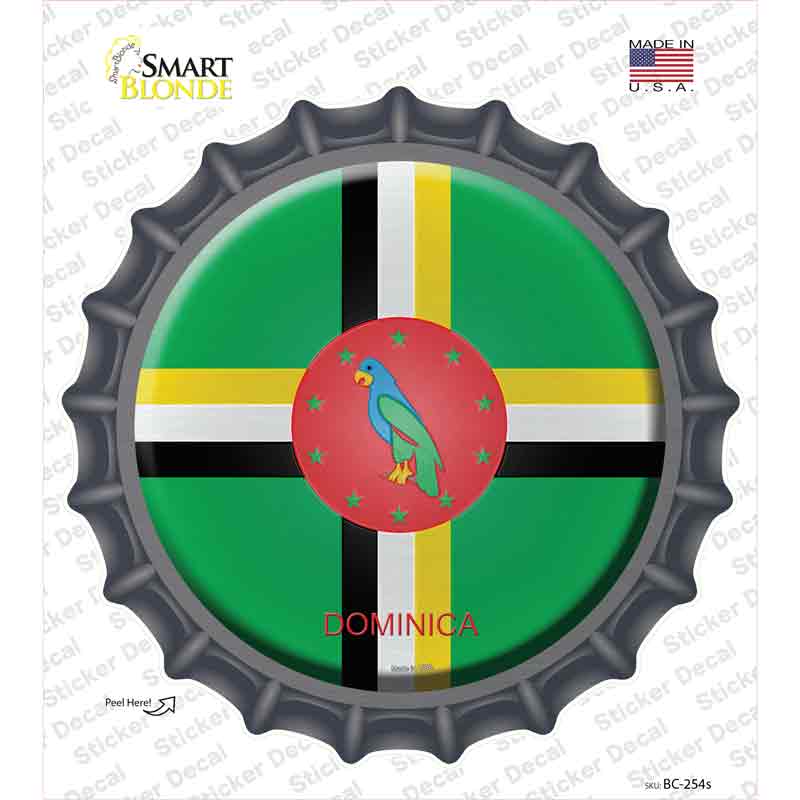 Dominica Country Novelty Bottle Cap Sticker Decal