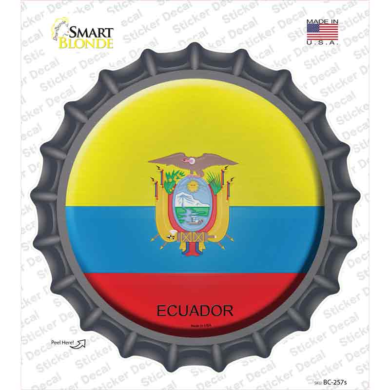 Ecuador Country Novelty Bottle Cap Sticker Decal