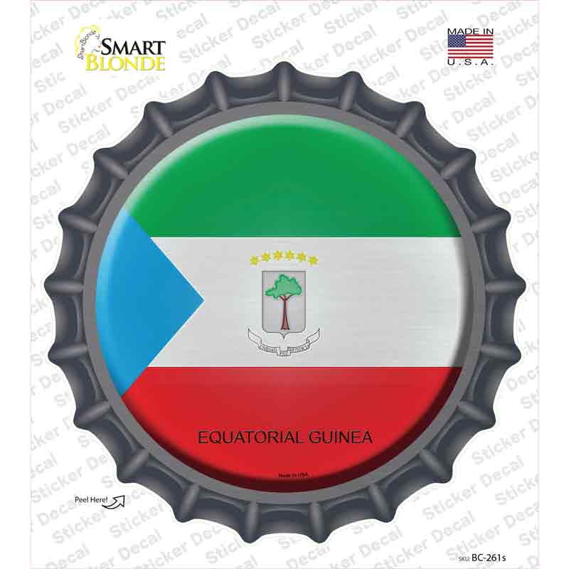 Equatorial Guinea Country Novelty Bottle Cap Sticker Decal