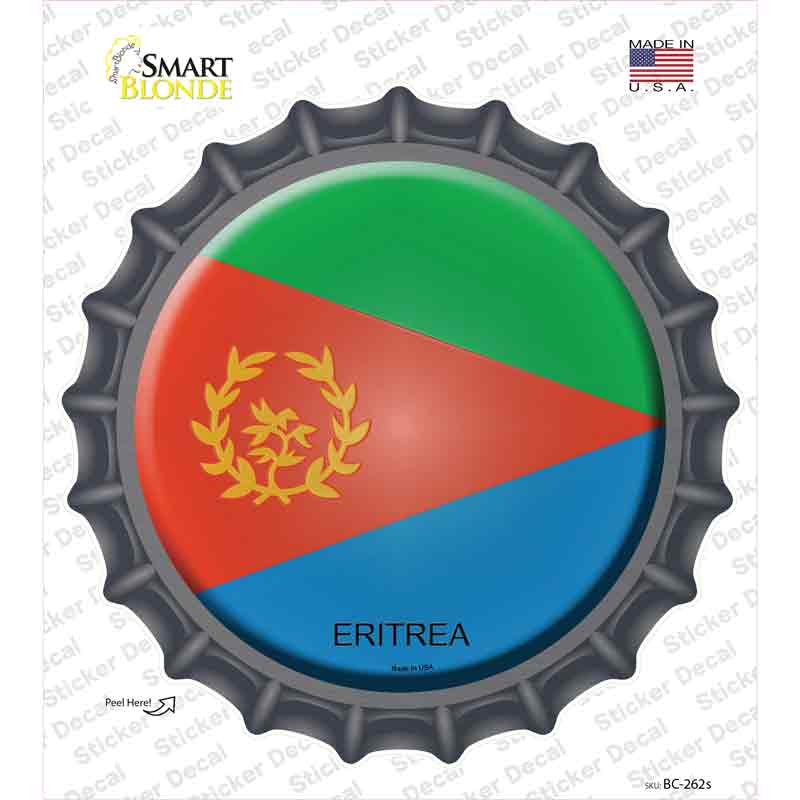Eritrea Country Novelty Bottle Cap Sticker Decal