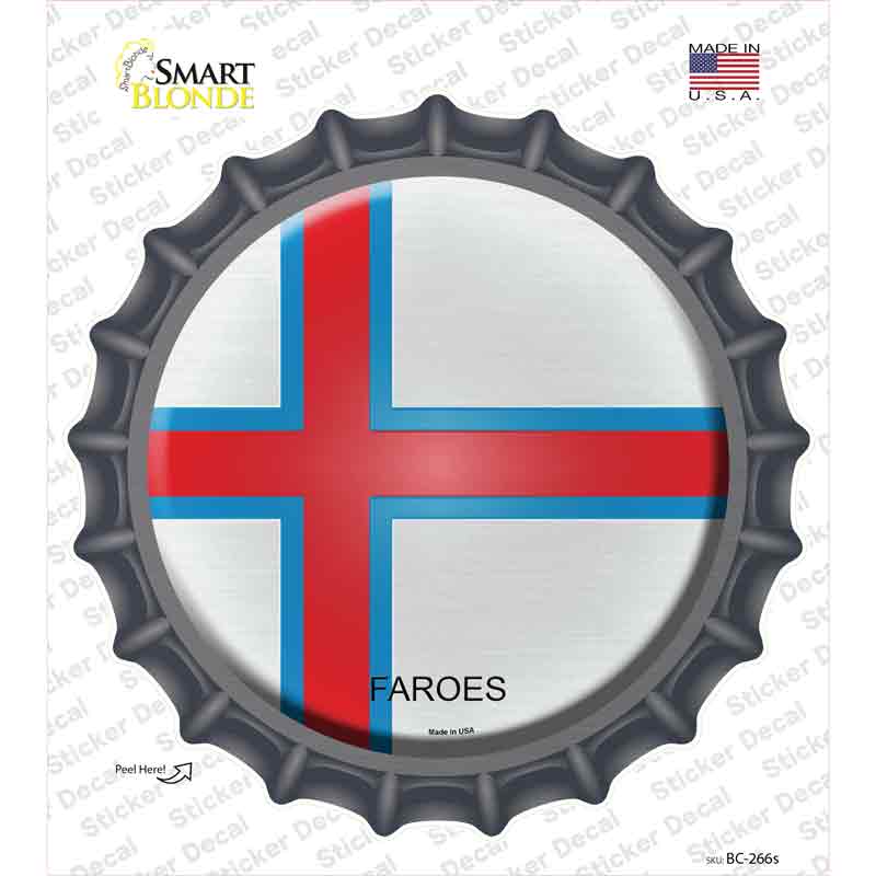 Faroes Country Novelty Bottle Cap Sticker Decal