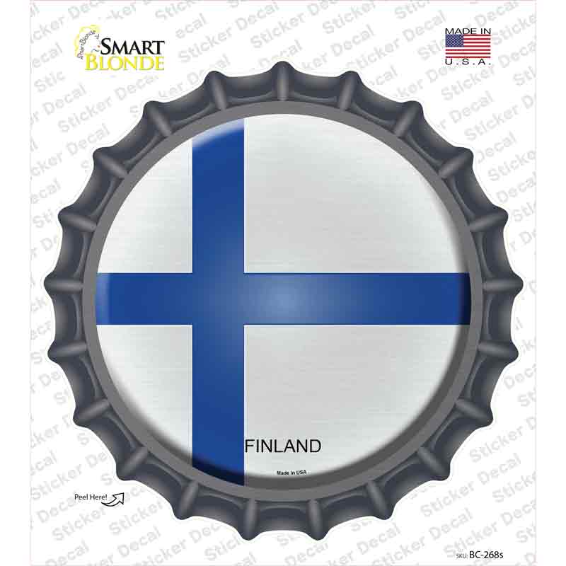 Finland Country Novelty Bottle Cap Sticker Decal