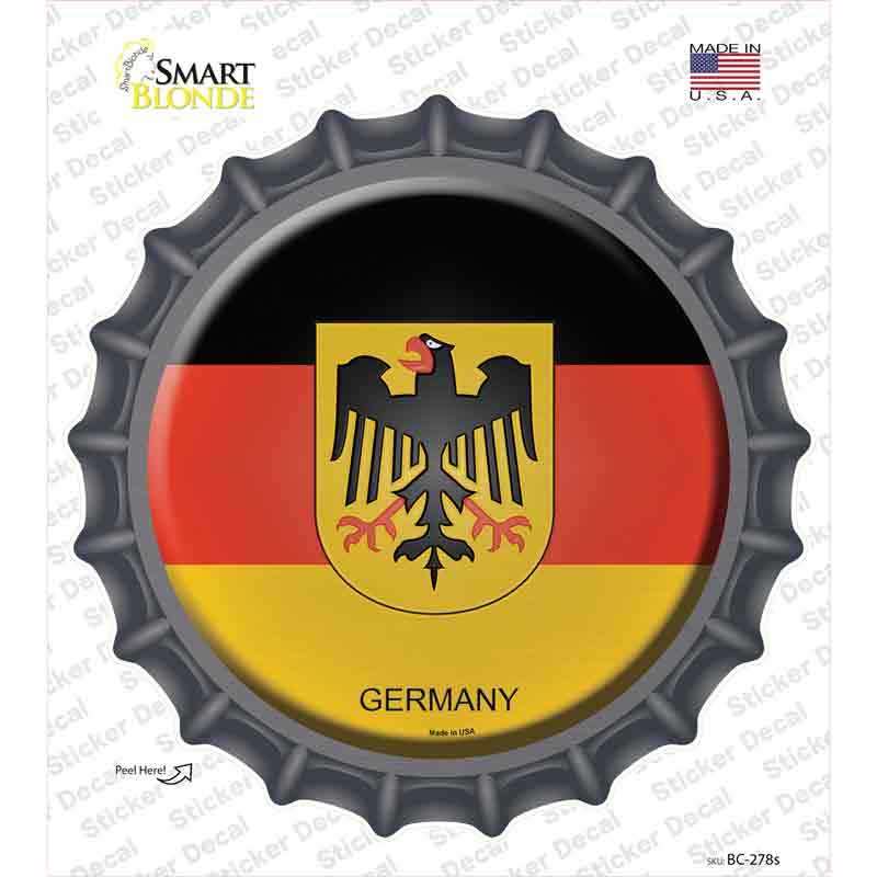 Germany Country Novelty Bottle Cap Sticker Decal