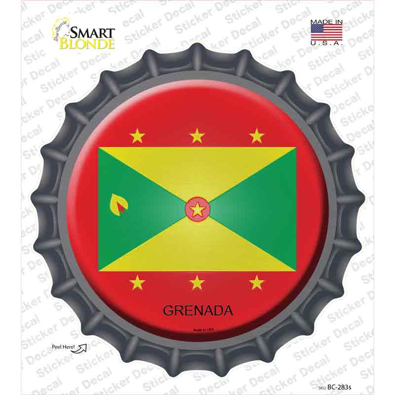 Grenada Country Novelty Bottle Cap Sticker Decal