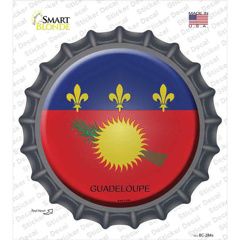 Guadeloupe Country Novelty Bottle Cap Sticker Decal