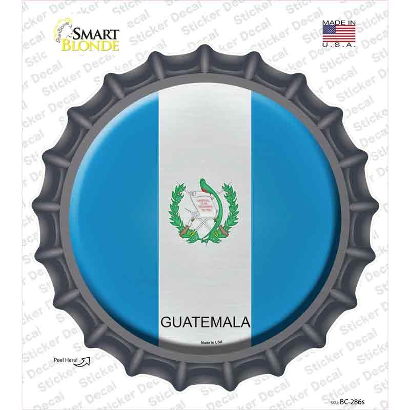 Guatemala Country Novelty Bottle Cap Sticker Decal