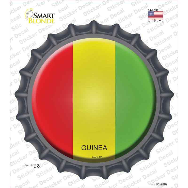 Guinea Country Novelty Bottle Cap Sticker Decal