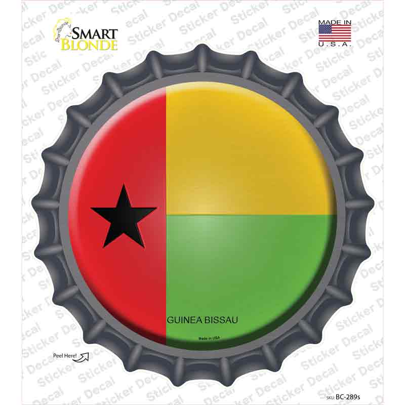 Guinea Bissau Country Novelty Bottle Cap Sticker Decal