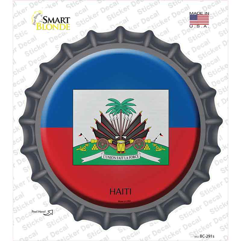 Haiti Country Novelty Bottle Cap Sticker Decal